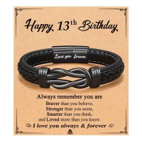 ORISPRE 13 Year Old Boy Gifts Ideas Happy 13th Birthday Decorations Coolest Gifts for Teen Teenage Boys Son Grandson Nephew Cool Stuff for Teens-P-B-Bk&Leather-Birth-13th