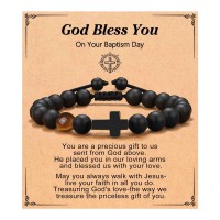 ORISPRE Baptism Gifts for Boys Catholic Christening Religious Christian Gifts for Teens Teenage Men Baptism Favors Decorations-P-B-Cross-Stringbaptism-27