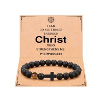 ORISPRE College High School Christian Graduation Gifts for Him Male Baptism Communion Confirmation Gifts for Teenage Teen Boys 13 15 14 16 18 Birthday Religious Graduation Bracelet Men- P-B-CrossReligion4-13-02