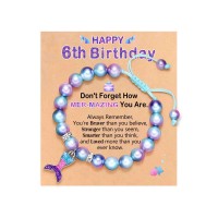 ORISPRE 6 Year Old Girl Birthday Gift, Mermaid Birthday Decorations Gifts for 6 Six Year Old Girl-P-B-Mermaid-6th Birth-03