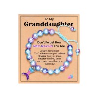 ORISPRE Granddaughter Gifts from Grandma Mermaid Gifts Little Girls Bracelets Kids Jewelry 4 6 8 5 Birthday Christmas Stocking Stuffers- P-B-Mermaid-Granddau-02
