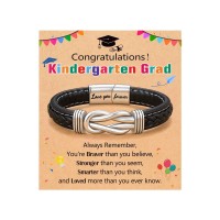 ORISPRE Kindergarten Graduation Gifts Decorations for Boys Kids 2026 Bracelets Kinder Graduate- P-B-Sil-GradeKinder-16