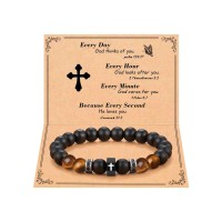 ORISPRE Cross Bracelet for Men Boys Christian Religious Jesus Catholic Christmas Gifts for Adults Teens Teenager- P-B-mencross-christian
