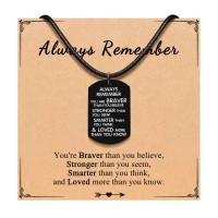 ORISPRE Easter Gifts for Boys Necklace 8-12, Teenage Teen Boys Gift Ideas 13-14 16-18, 6 9 10 11 15 Year Old Boy Birthday Christmas Baptism Confirmation Communion Teenager Teens Stuff Things- P-N-Always-Boy-02