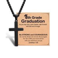 ORISPRE 8th Grade Graduation Decorations Gifts for Boys Middle School Graduation 2026- P-N-BK-2nd20Cross-8th-04