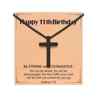 ORISPRE 11 Year Old Boy Birthday Gifts 11th Birthday Decorations- P-N-BK-CrossBirth-11yr-02
