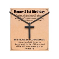 ORISPRE 21st Birthday Decorations Gifts for Him Guys Cool Best 21 Year Old Birthday Gifts-P-N-BK-CrossBirth-21yr-11
