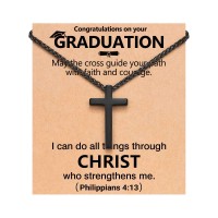 ORISPRE College High School Graduation Gifts for Him Boys Male Cool Graduates Senior 5th 8th Grade Elementary Middle Christian Graduation Necklace Grad Son Men Philippians- P-N-BK-PhilippiansGrad-4-13