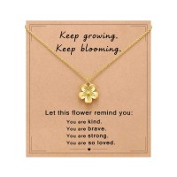 ORISPRE Girls Necklace Jewelry 8 10 12 Tween Girl Birthday Flower Gifts- P-N-GFlower-01