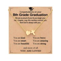 ORISPRE 8th Grade Graduation Decorations Gifts for Girls Middle School Christian Graduation Necklace 2026 Graduate Grad Gift- P-N-Heartcross-8thGrade-02